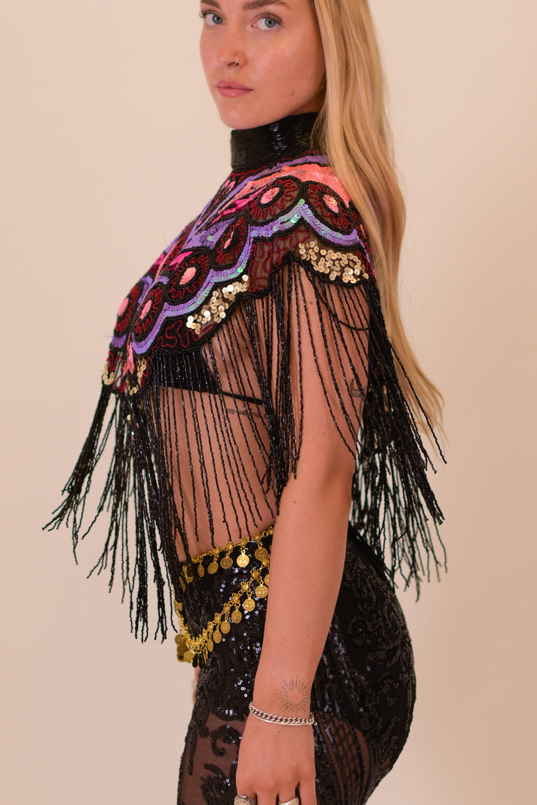 Wild Bloom Beaded Capelet