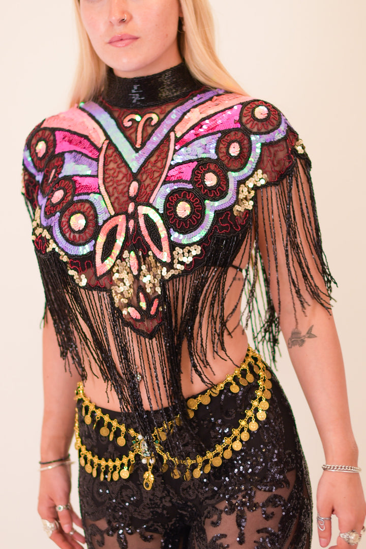 Wild Bloom Beaded Capelet