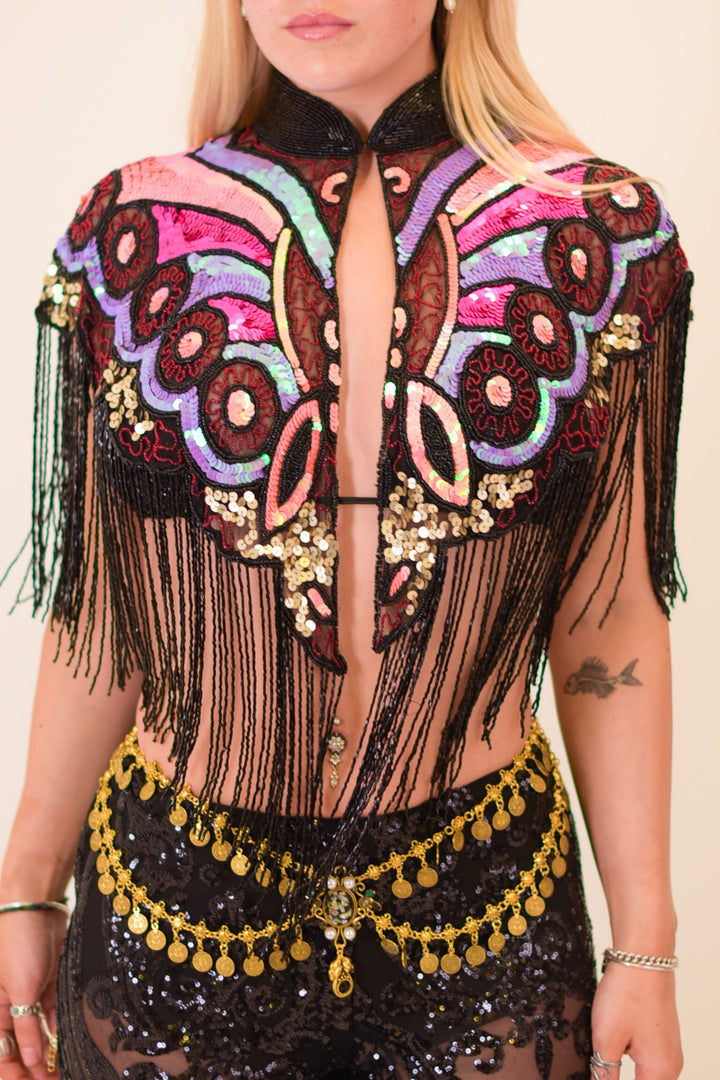 Wild Bloom Beaded Capelet