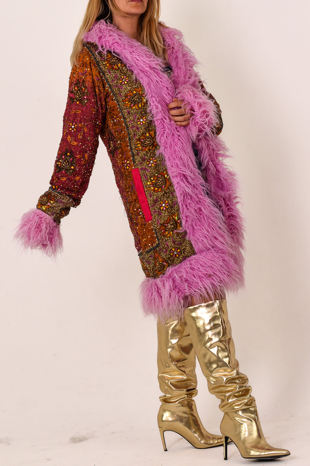 Sari Coat Auburn | M Size UK 12