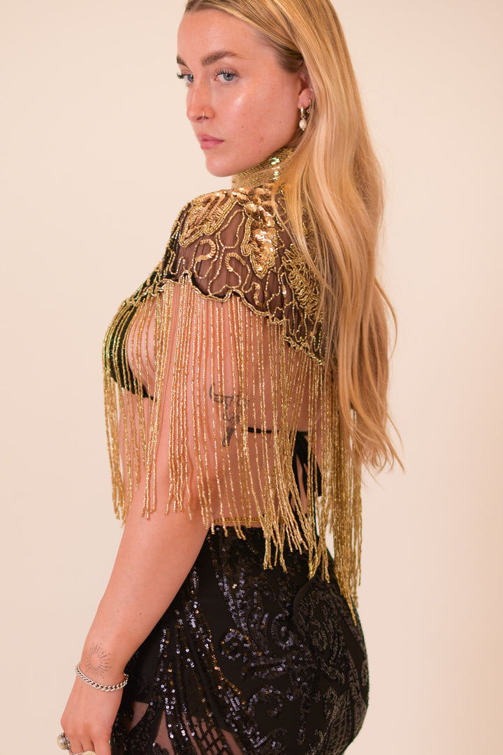 Solstice Beaded Capelet