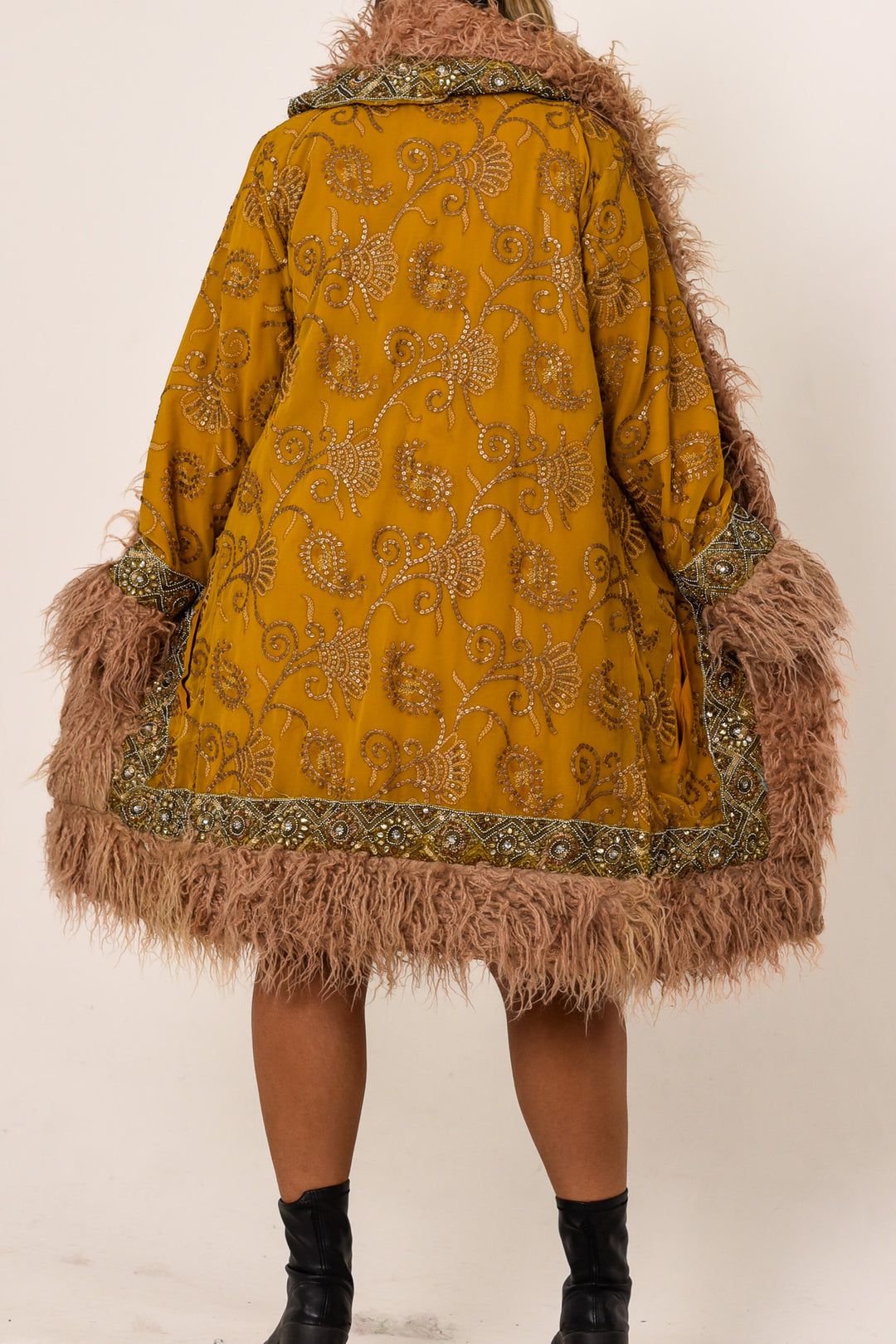 Sari Coat Amber | Size L UK 14