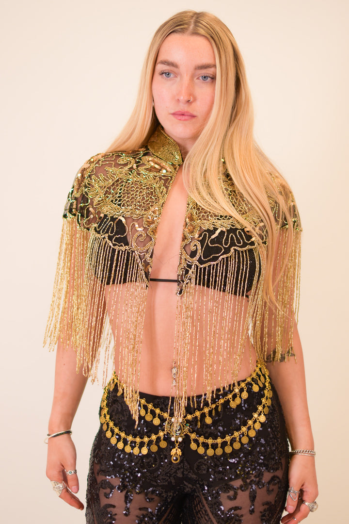 Solstice Beaded Capelet