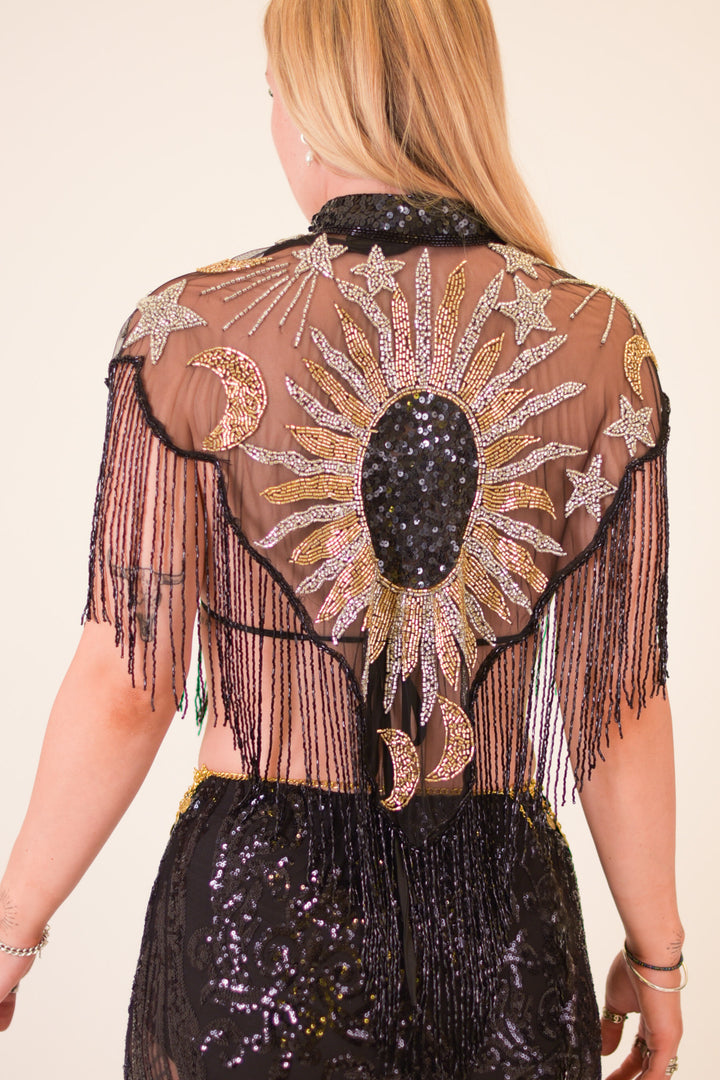 Phase Beaded Capelet