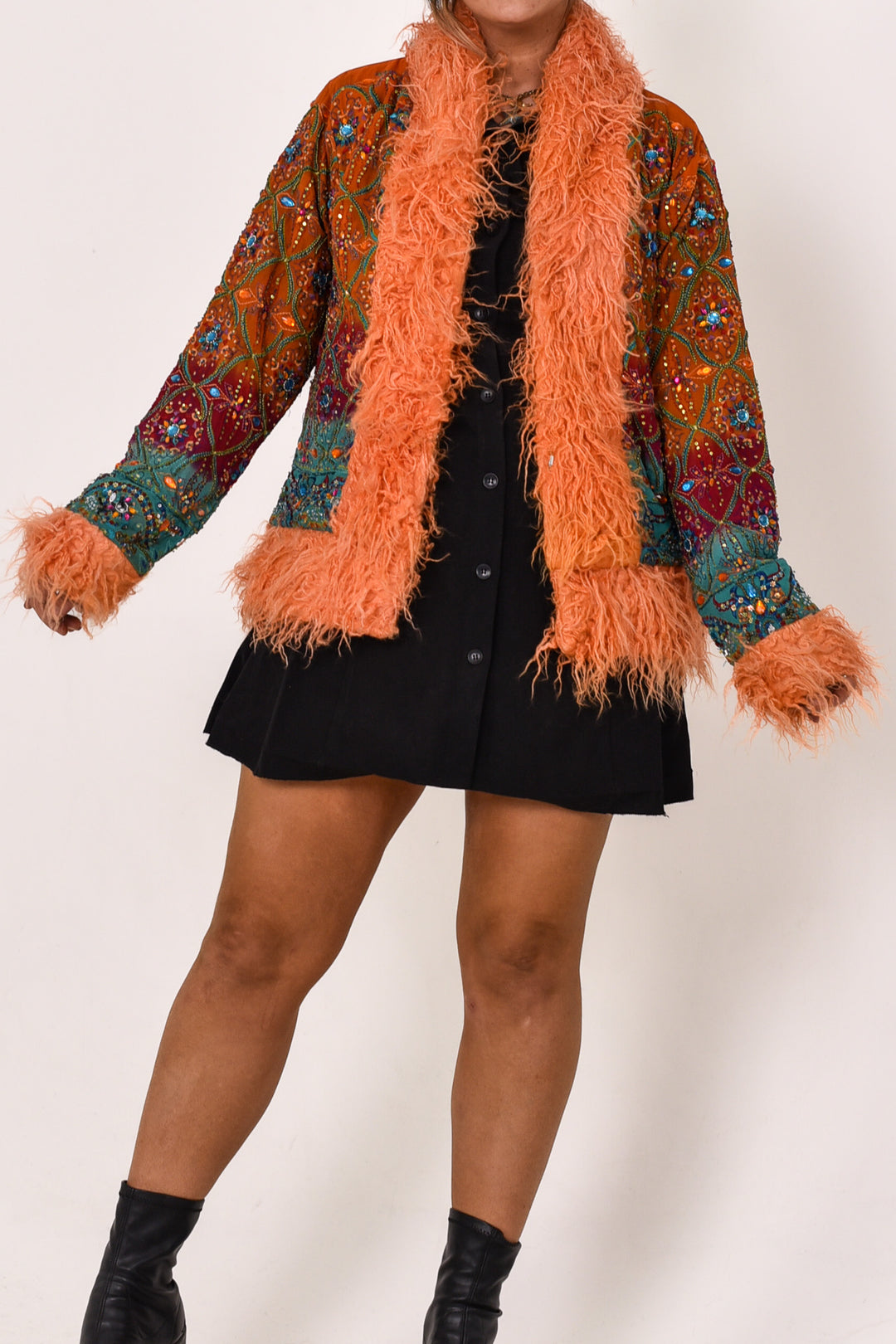 Sari Coat Foxglove | Size L UK 14