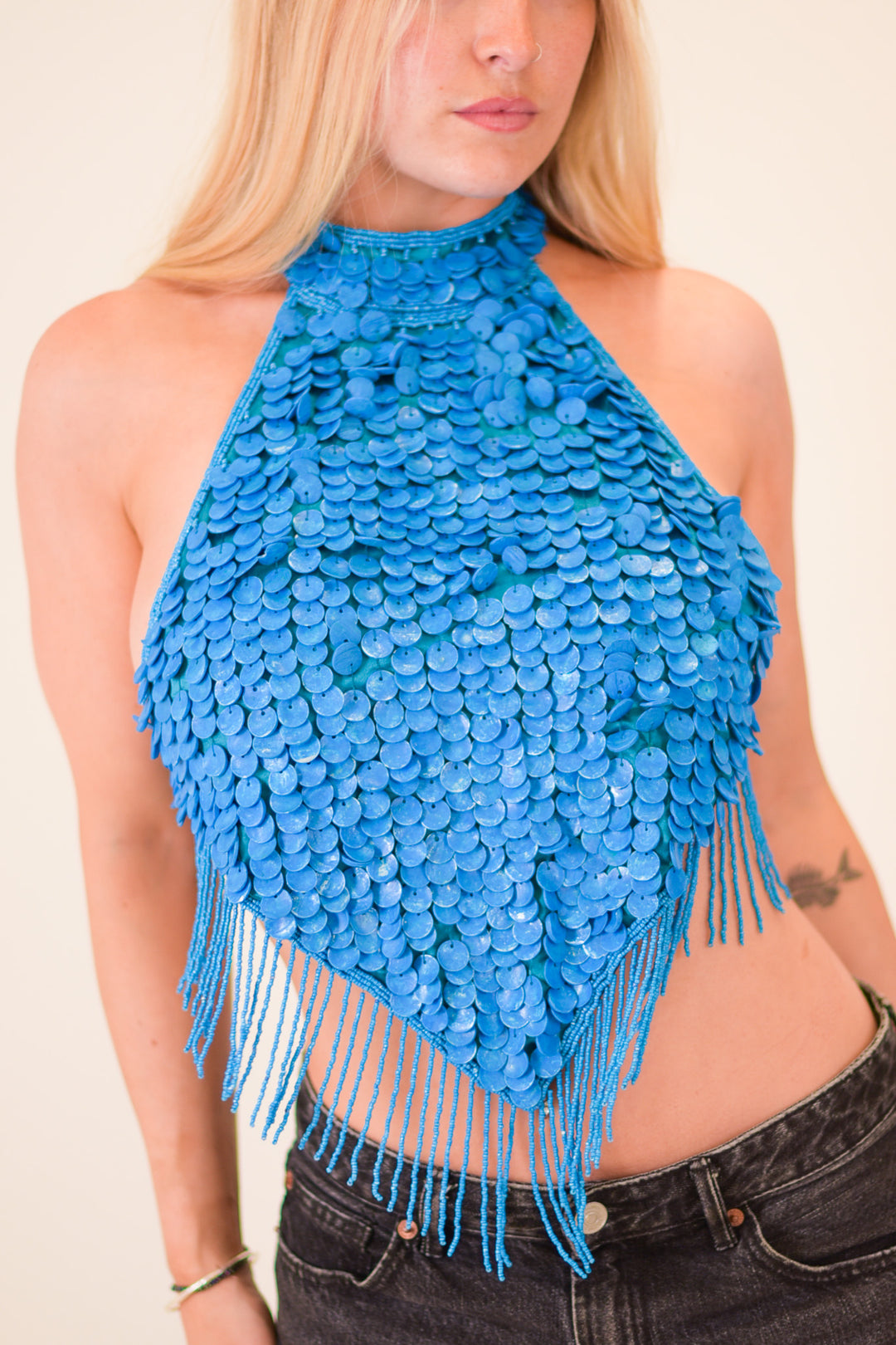 Oceana Blue Shell Top