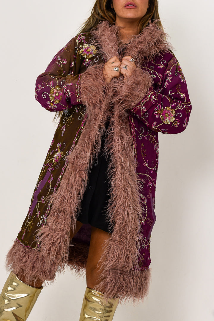 Sari Coat Ember | Size XL UK 16-18