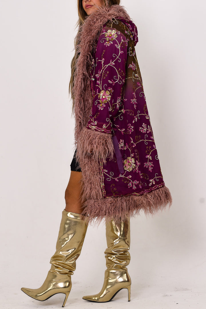 Sari Coat Ember | Size XL UK 16-18