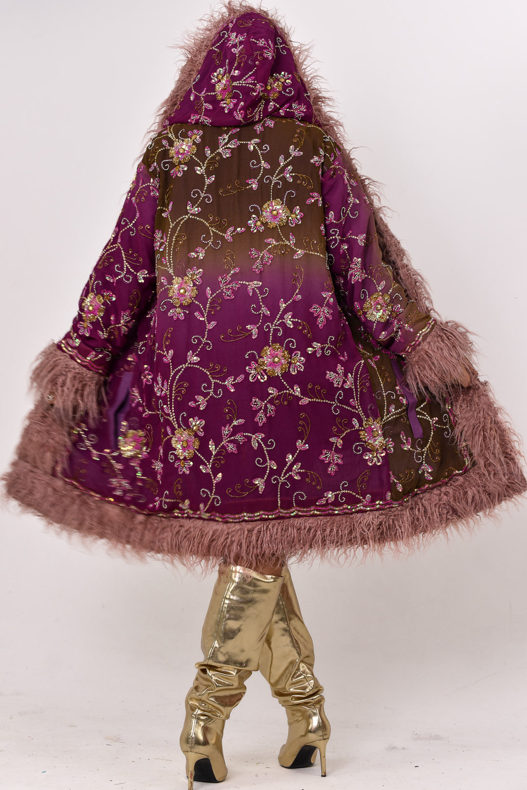 Sari Coat Ember | Size XL UK 16-18