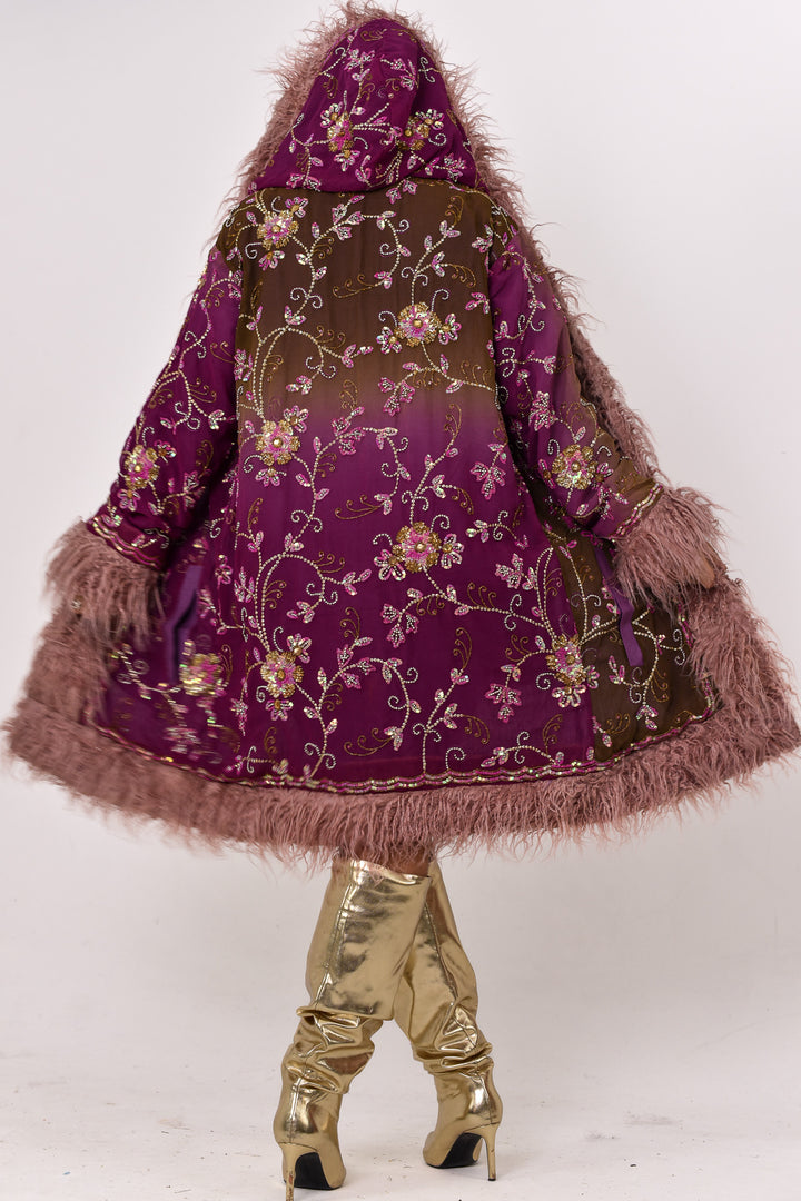Sari Coat Ember | Size XL UK 16-18