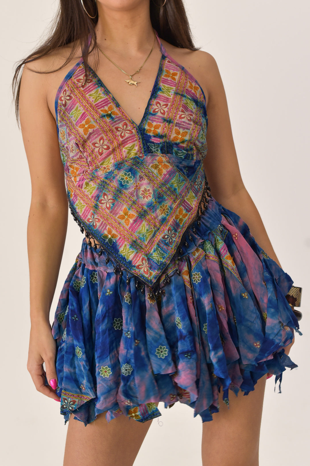 Dusk Halter Top and Skirt Set