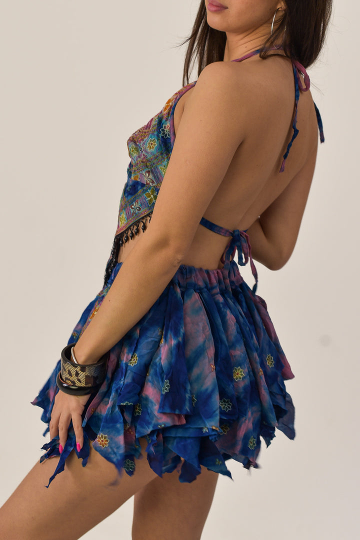 Dusk Halter Top and Skirt Set