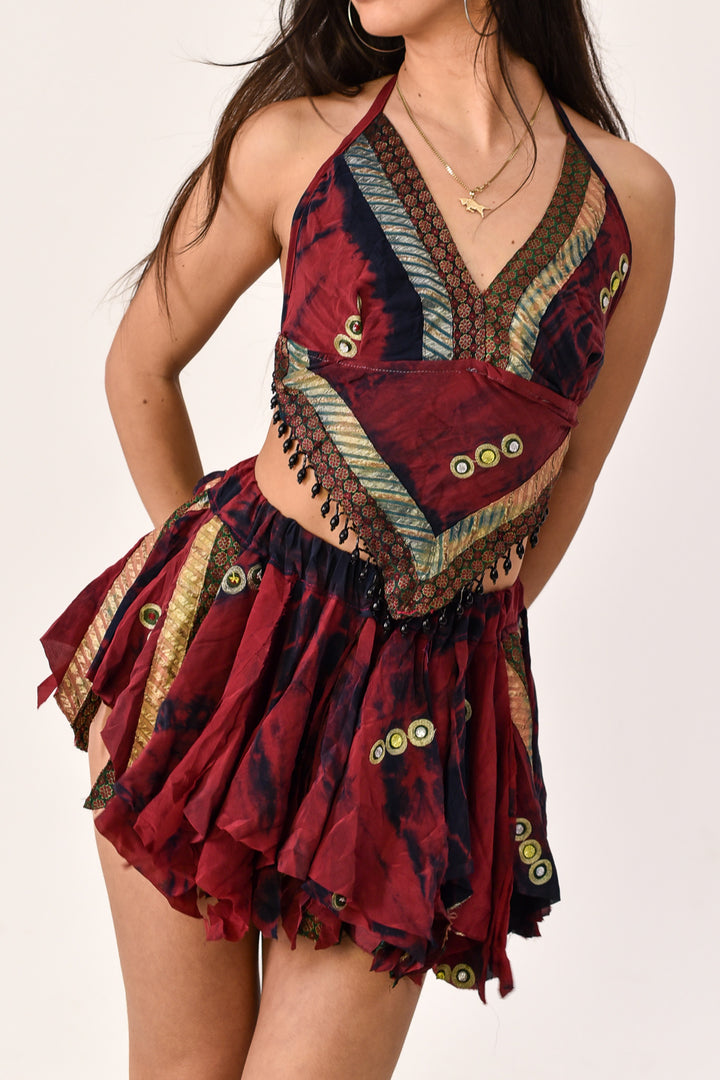 Elowen Halter Top and Skirt Set