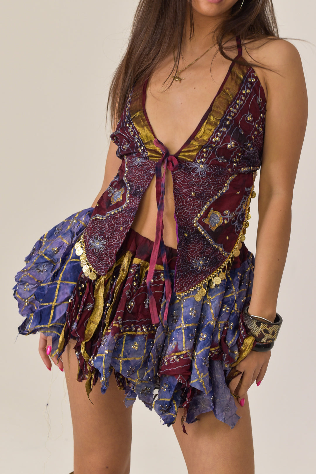 Ember Halter Top and Skirt Set