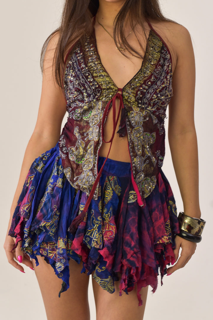 Sienna Halter Top and Skirt Set