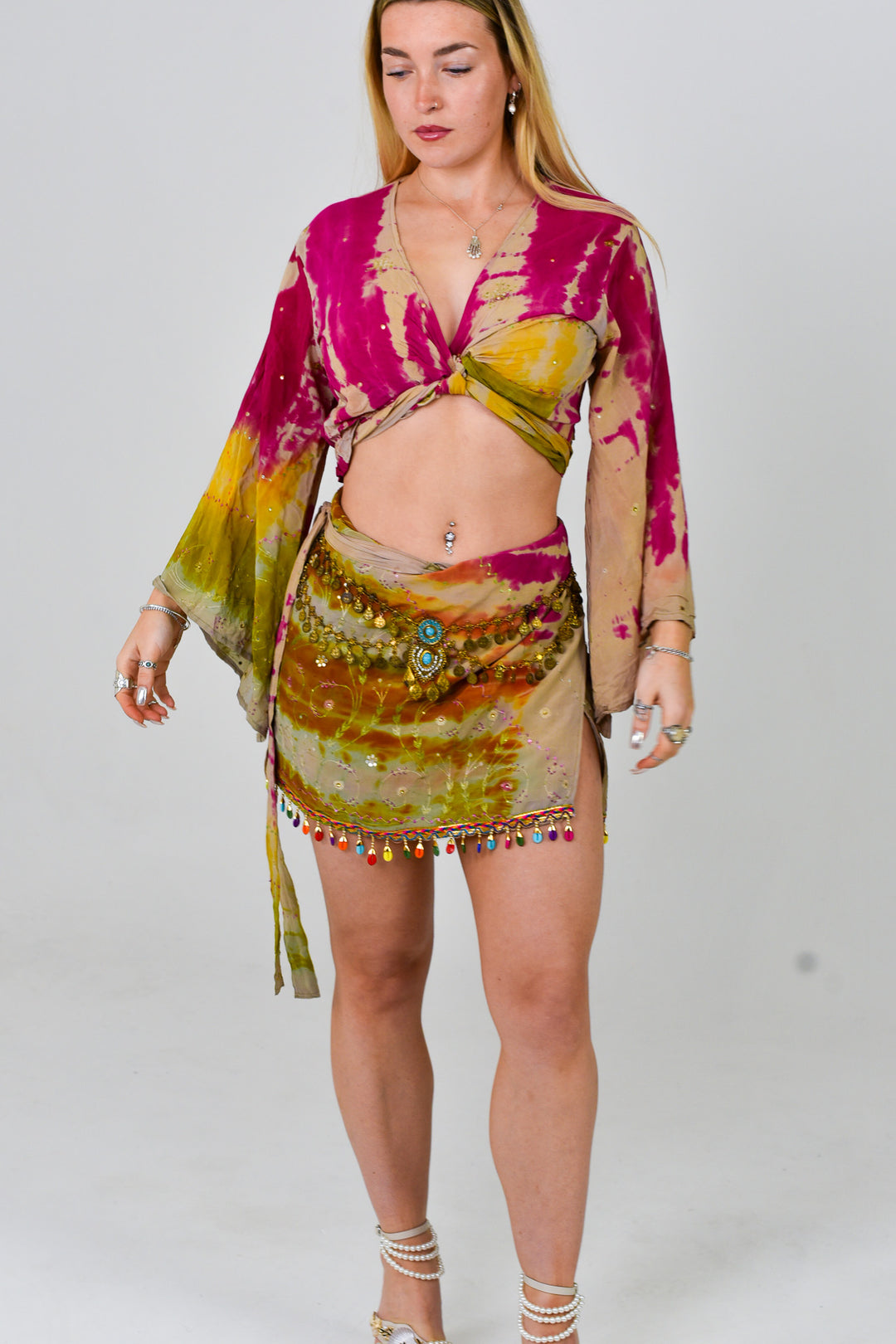 Clove Skirt & Bell Sleeve Set