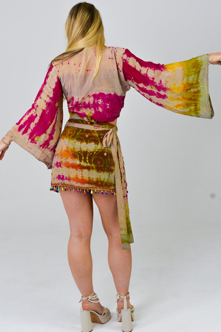 Clove Skirt & Bell Sleeve Set