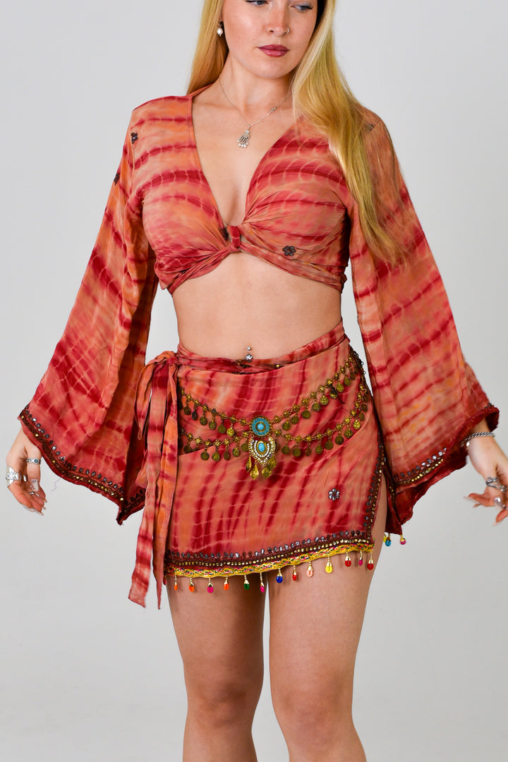 Princess Peach Skirt & Bell Sleeve Set