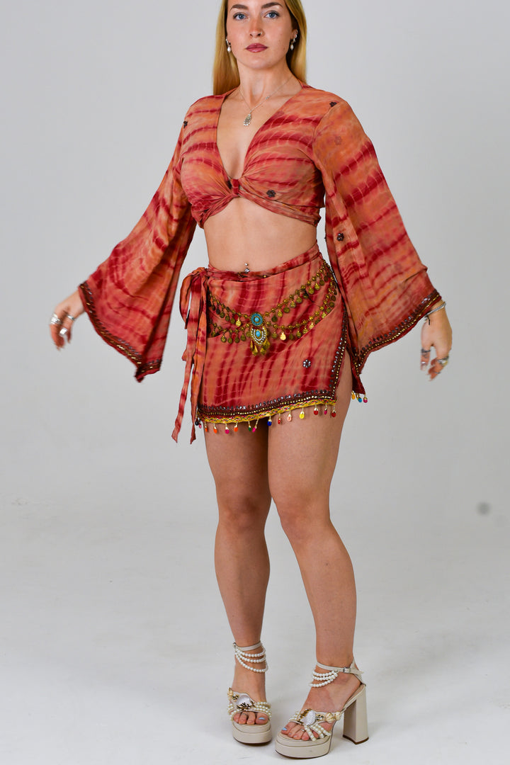 Princess Peach Skirt & Bell Sleeve Set