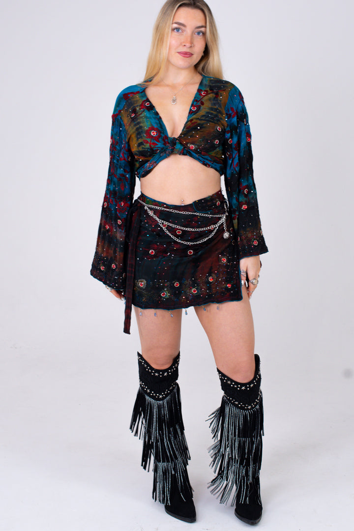 Moon Dust Skirt & Bell Sleeve Set