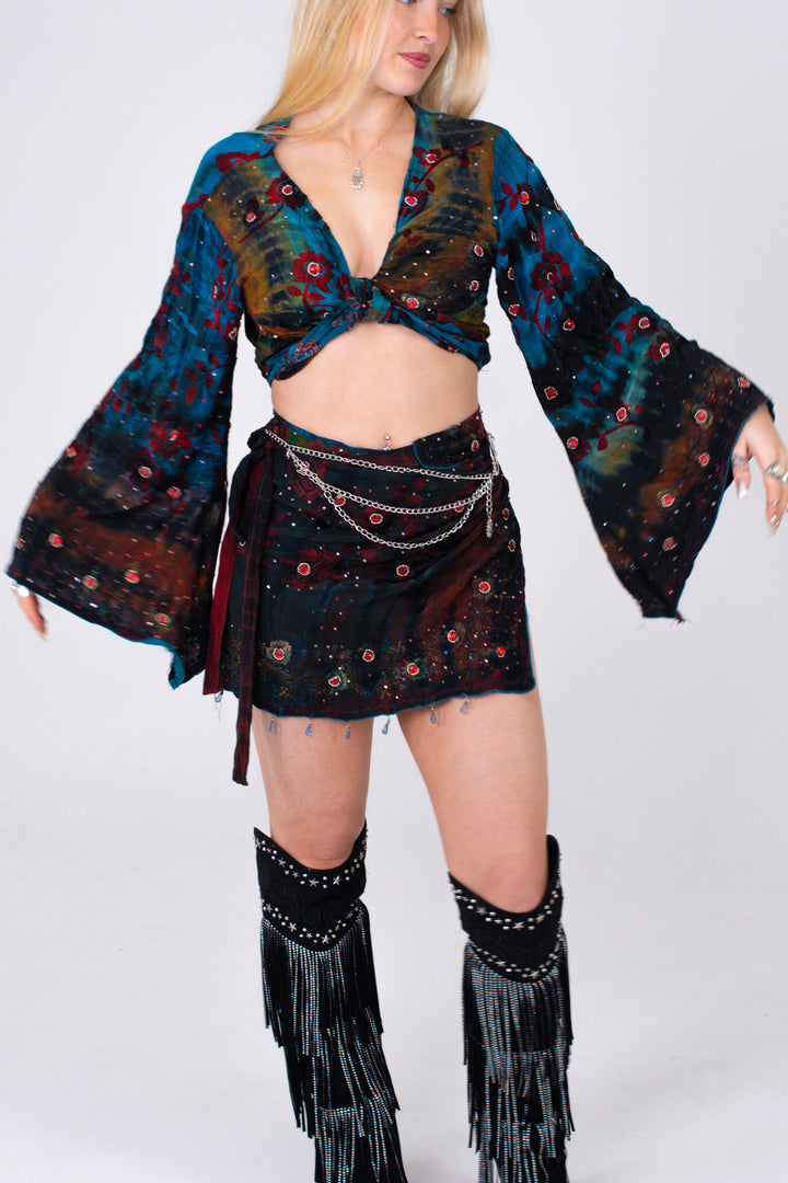 Moon Dust Skirt & Bell Sleeve Set