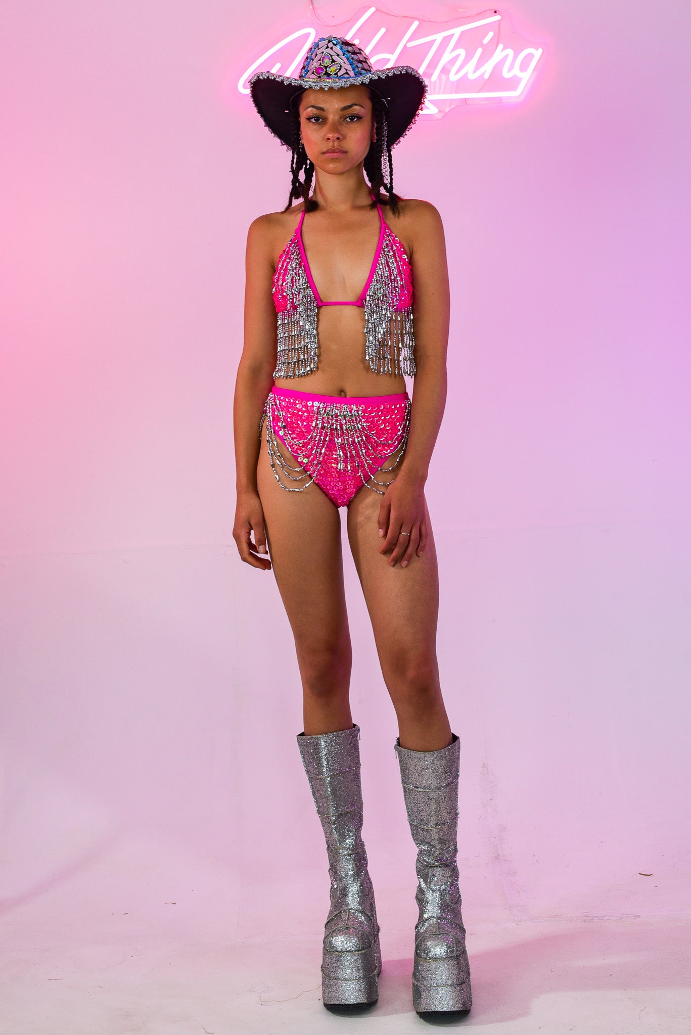 Mandy pink bikini Set