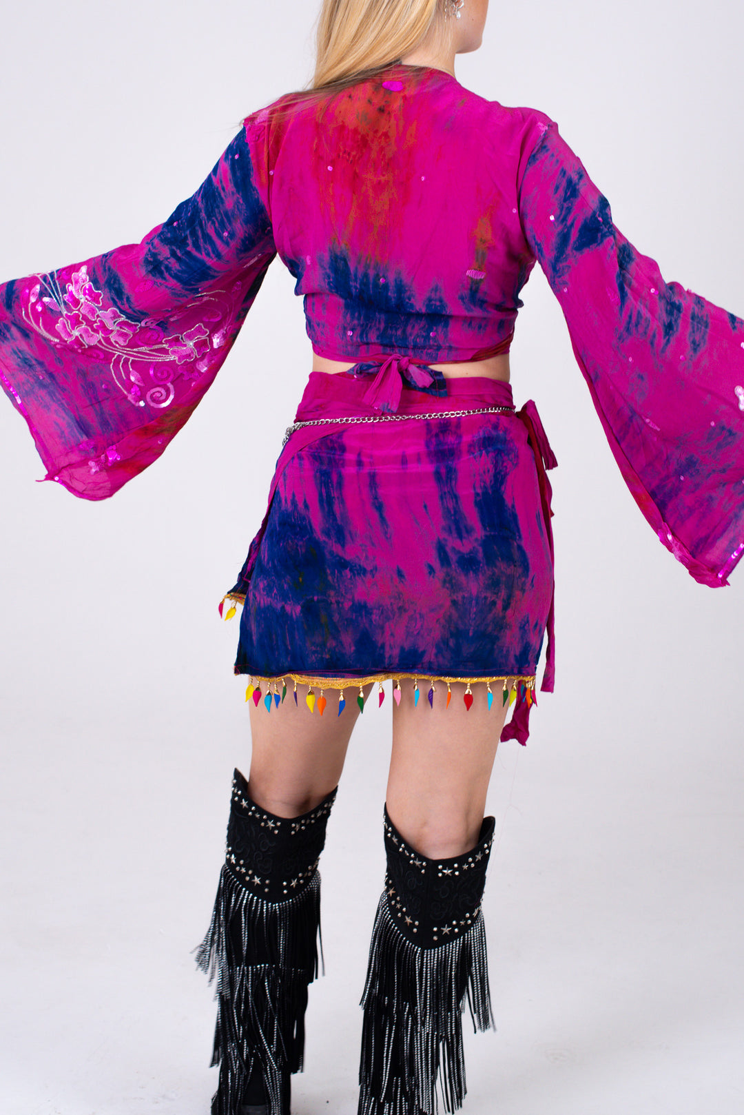 Baddie Skirt & Bell Sleeve Set