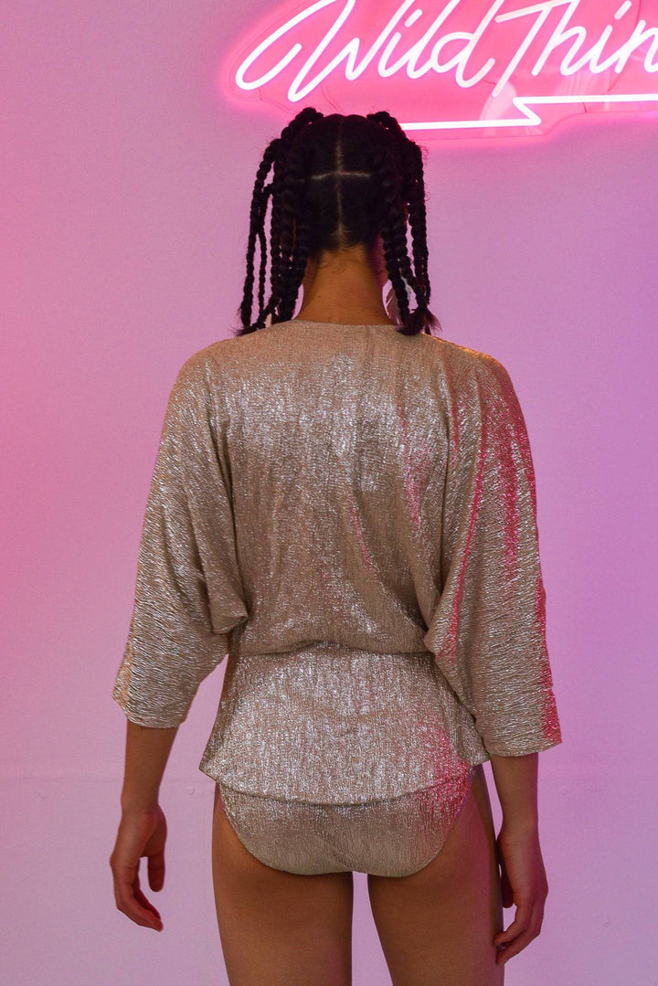 Back view of Star Gazer Gold Blazer