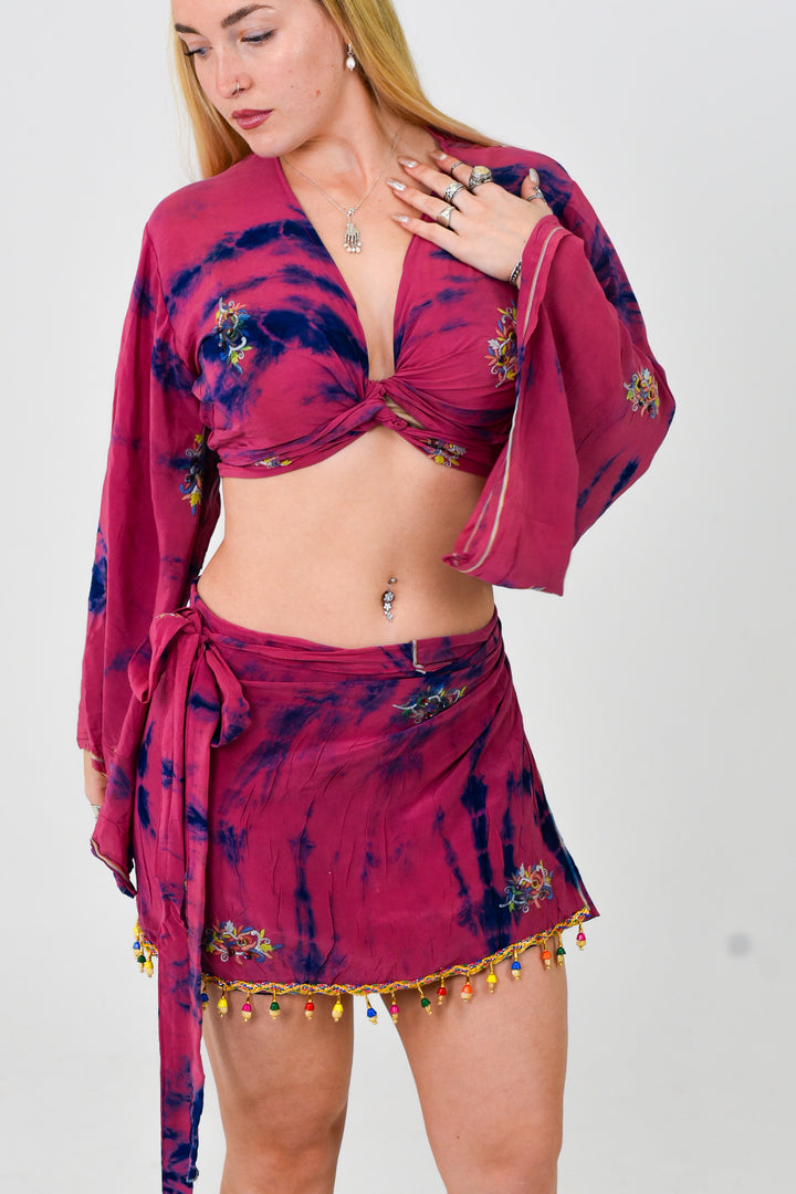 Monique Skirt & Bell Sleeve Set