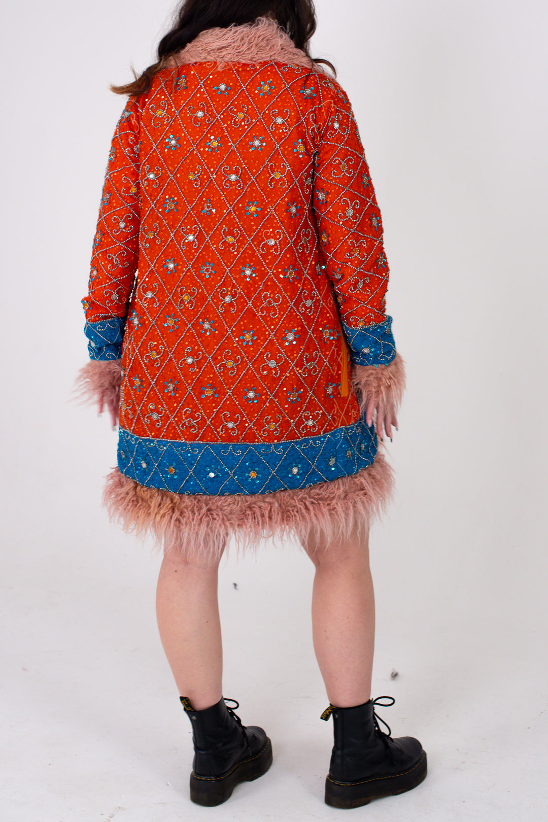 Recycled Sari Coat NOVA | UK Size 10-12