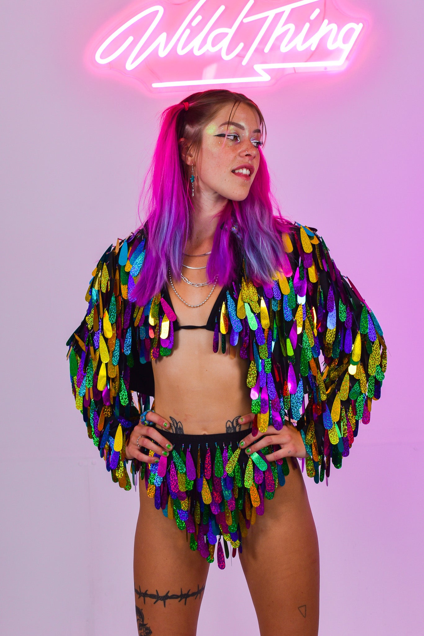 Angel Dust Jacket Rainbow | Rave &amp; Festival Fashion