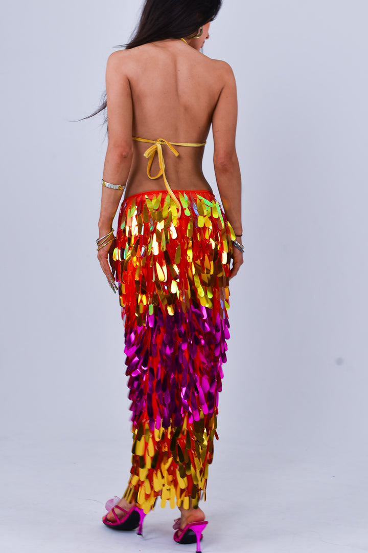 Angel Dust Maxi Skirt - Sunset