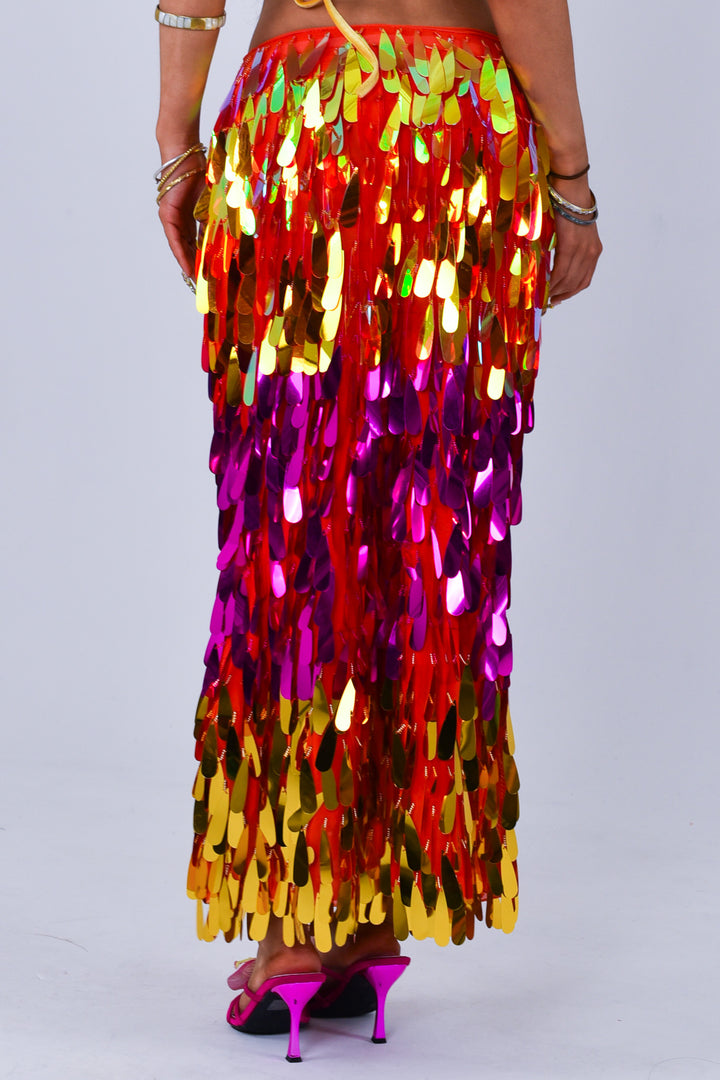 Angel Dust Maxi Skirt - Sunset