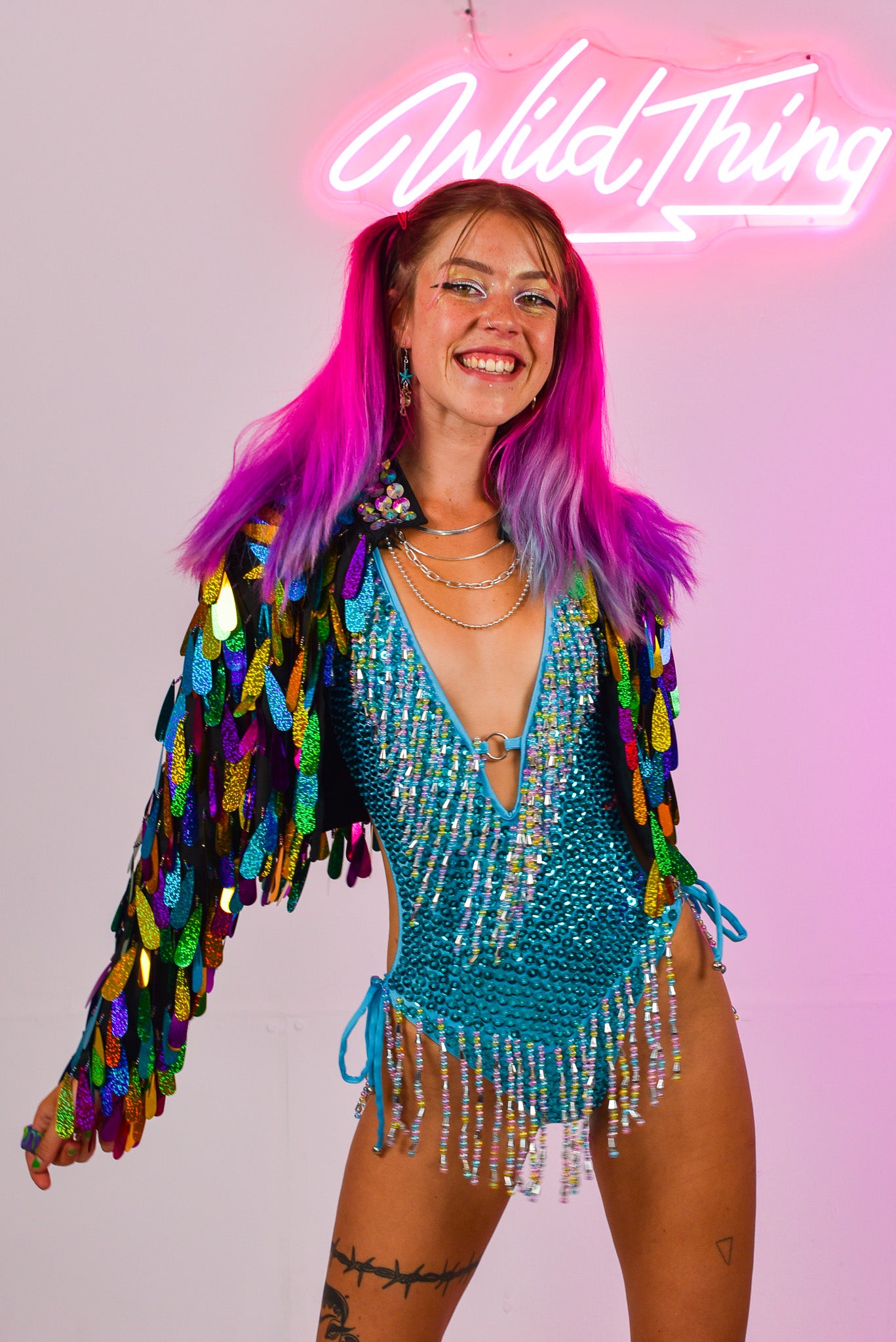 Angel Dust Jacket Rainbow | Rave &amp; Festival Fashion