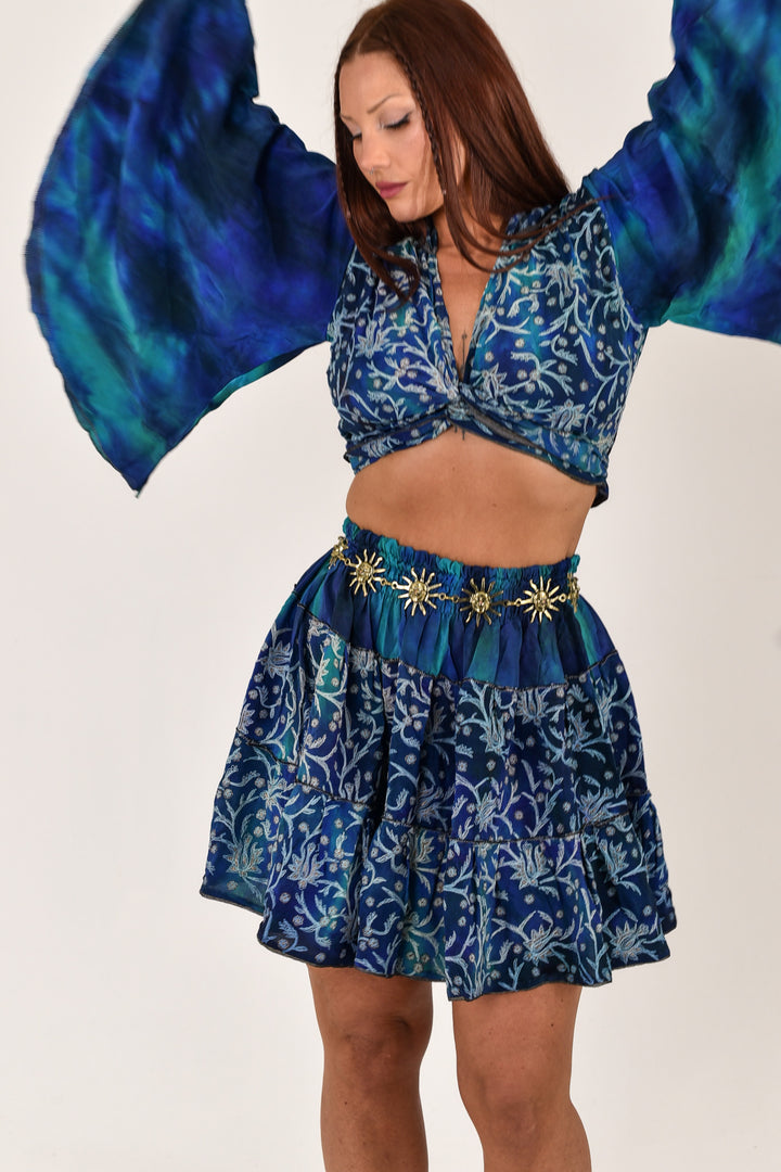 Halcyon Skirt &amp; Bell Sleeve Top Set