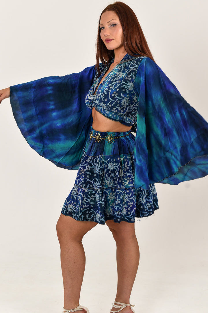 Halcyon Skirt &amp; Bell Sleeve Top Set