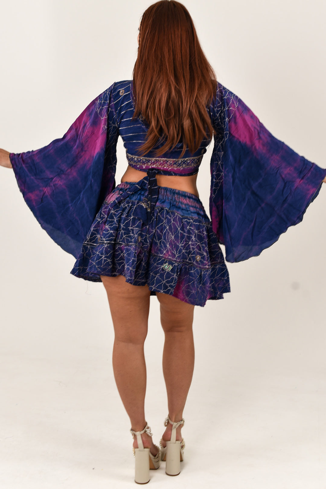 Ocealuna Skirt and Bell Sleeve Set