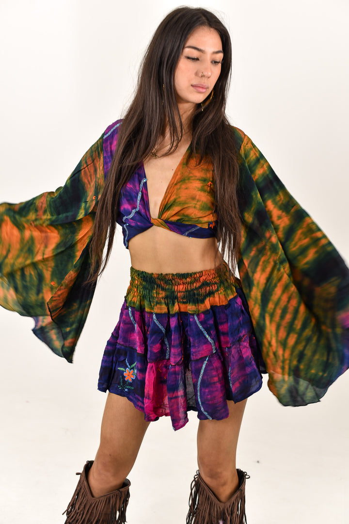 Isadora Skirt &amp; Bell Sleeve Top Set