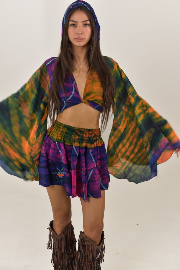 Isadora Skirt &amp; Bell Sleeve Top Set