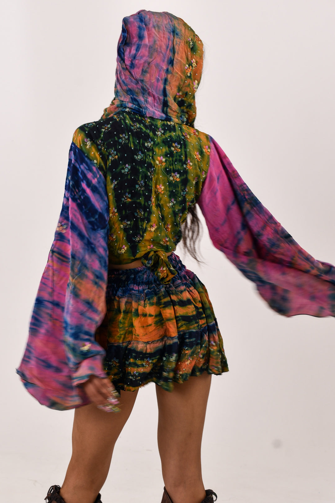Saluna Skirt &amp; Bell Sleeve Top Set