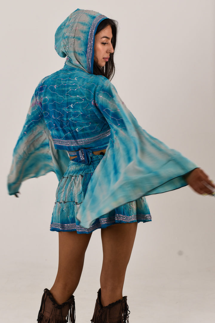 Mermaid Skirt &amp; Bell Sleeve Top Set
