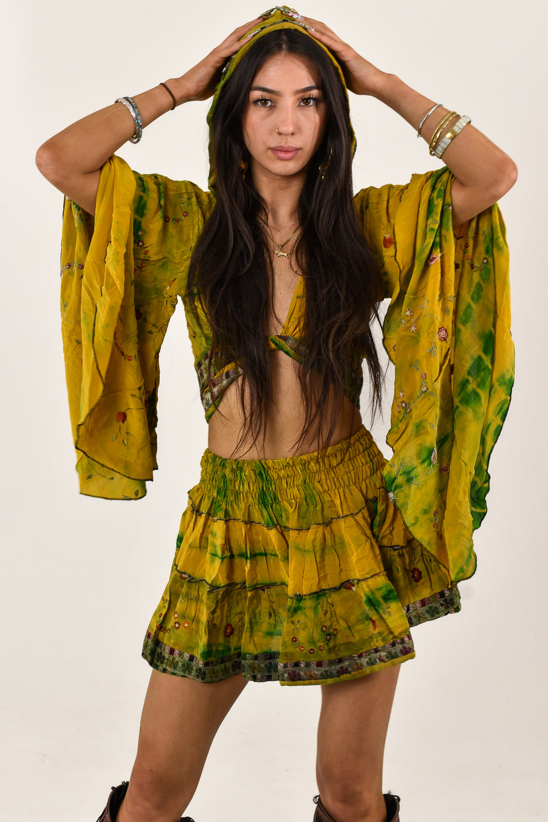 Clarissa Skirt &amp; Bell Sleeve Top Set