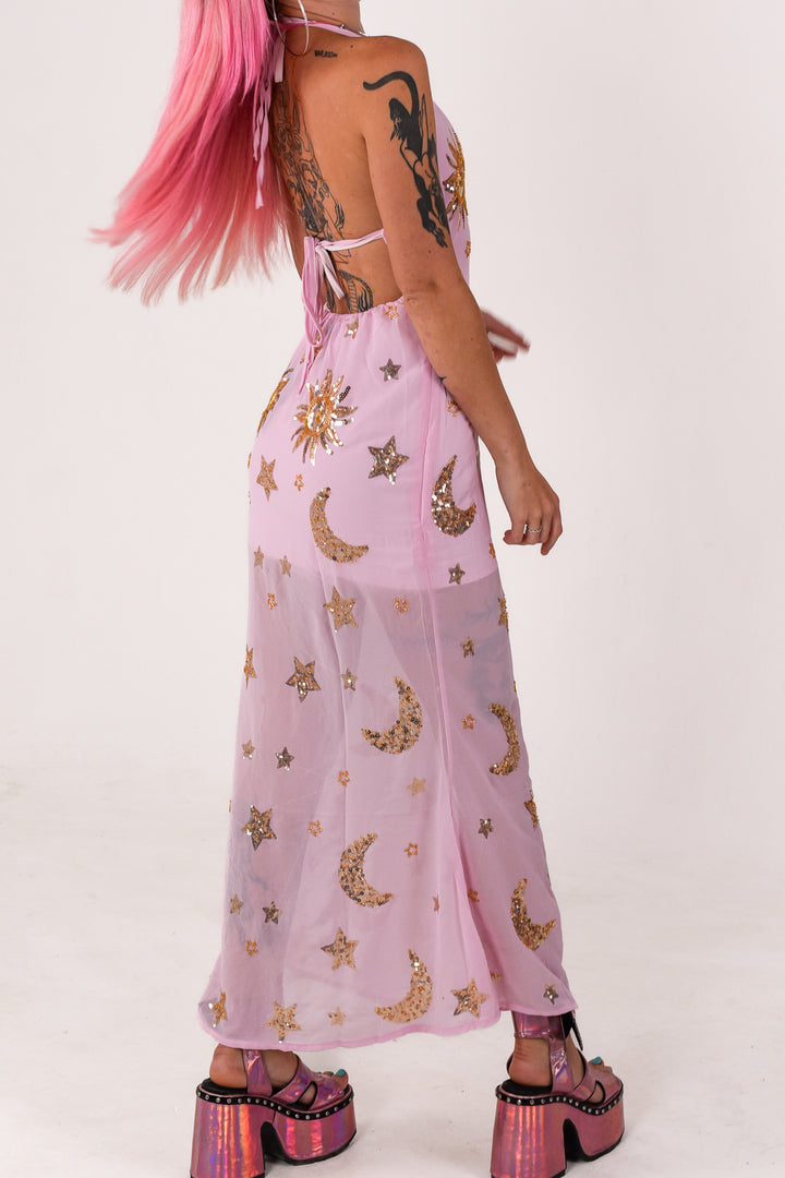Phase Maxi Dress | Pink