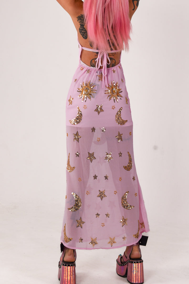 Phase Maxi Dress | Pink