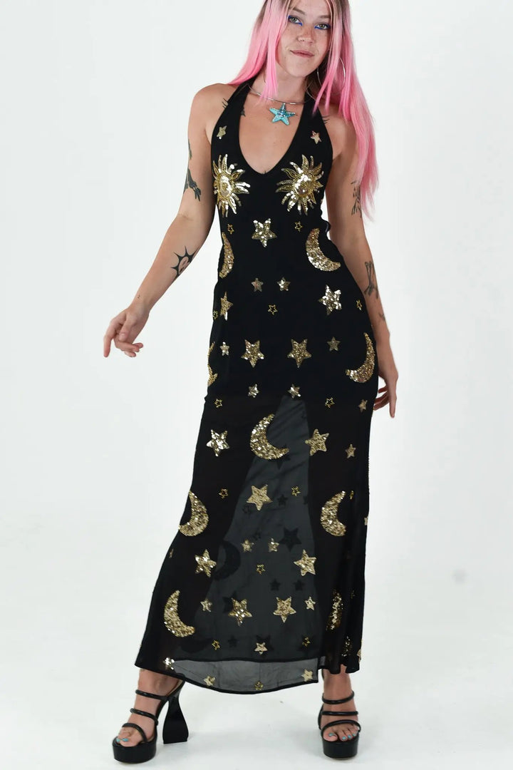 Phase Maxi Dress | Black
