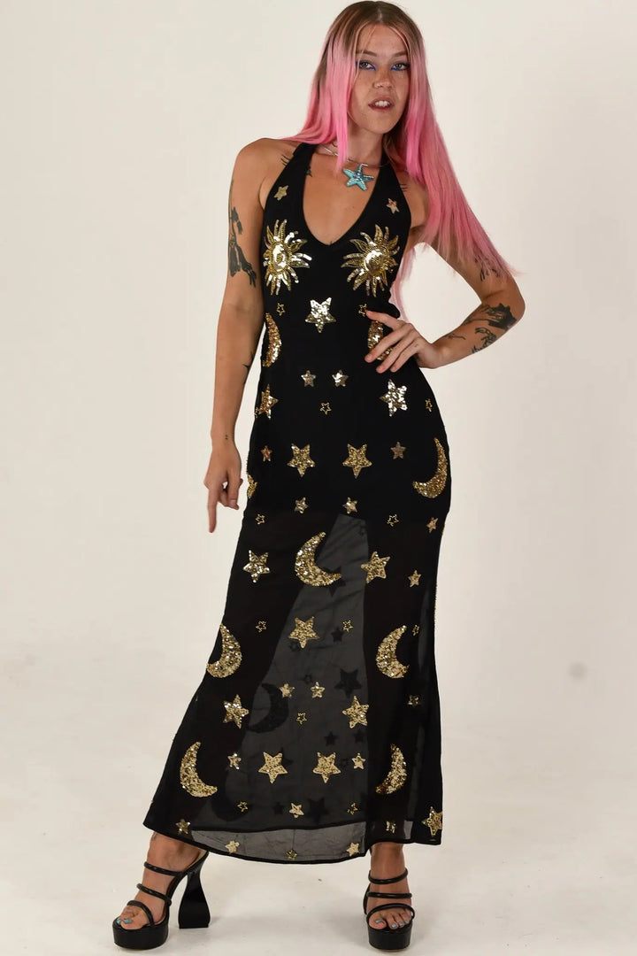 Phase Maxi Dress | Black