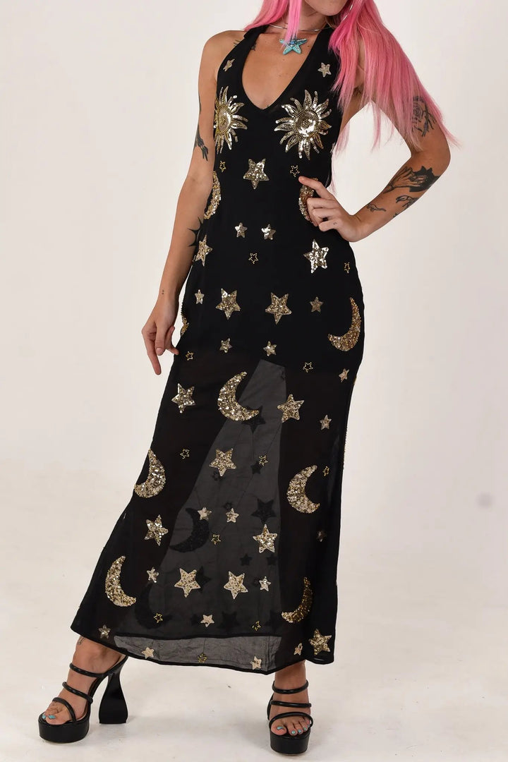Phase Maxi Dress | Black