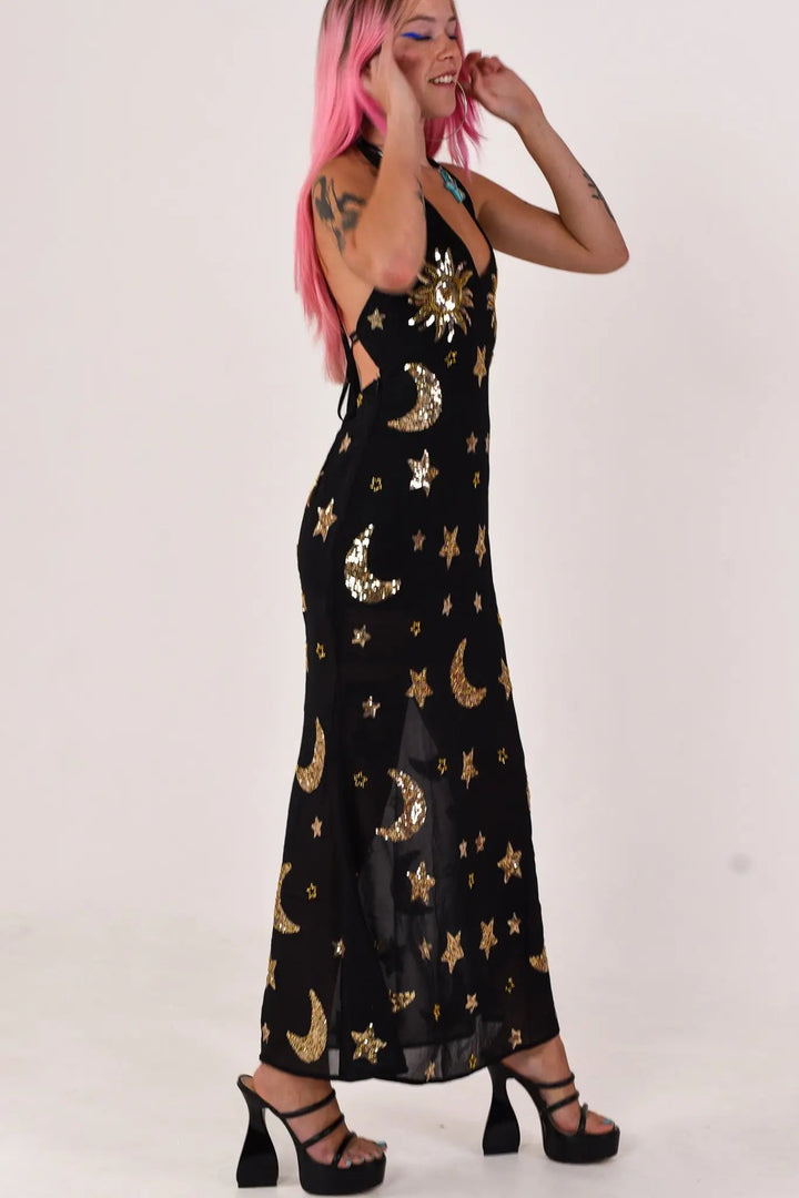 Phase Maxi Dress | Black