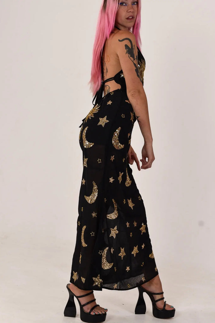 Phase Maxi Dress | Black