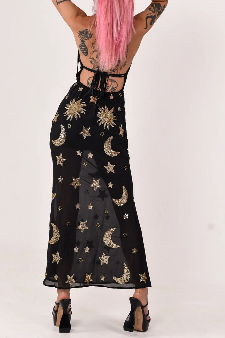 Phase Maxi Dress | Black